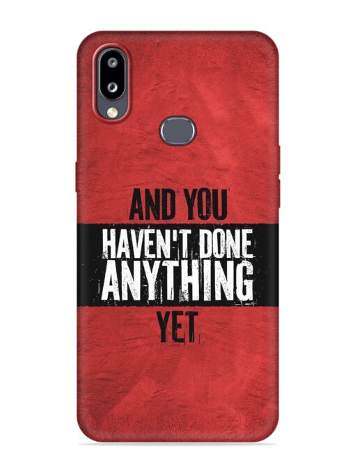 It'S And You Haven'T Done Anything Yet Embossed Soft Silicone Case for Samsung Galaxy M01S Zapvi