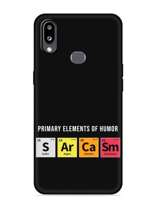 Primary Elements Humor Embossed Soft Silicone Case for Samsung Galaxy M01S Zapvi