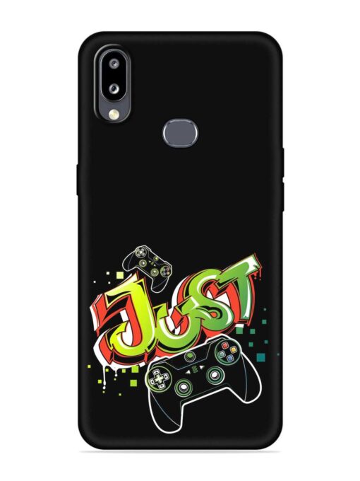 Graffiti Gamepad Illustration Embossed Soft Silicone Case for Samsung Galaxy M01S