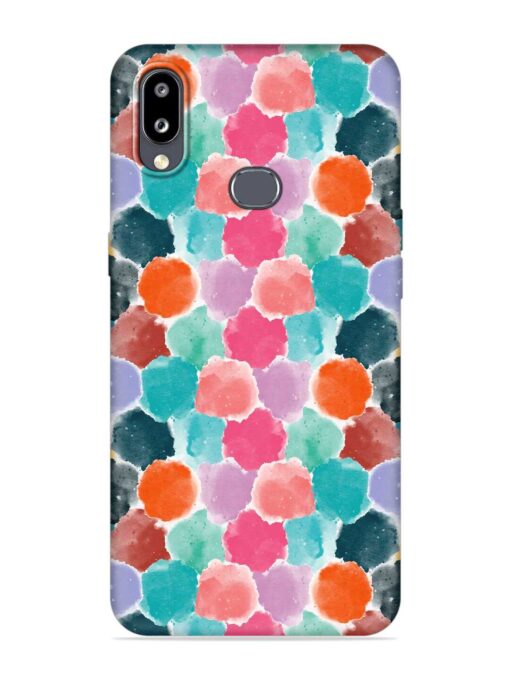 Colorful Seamless Pattern Embossed Soft Silicone Case for Samsung Galaxy M01S