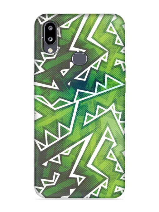 Green Graffiti Seamless Embossed Soft Silicone Case for Samsung Galaxy M01S Zapvi