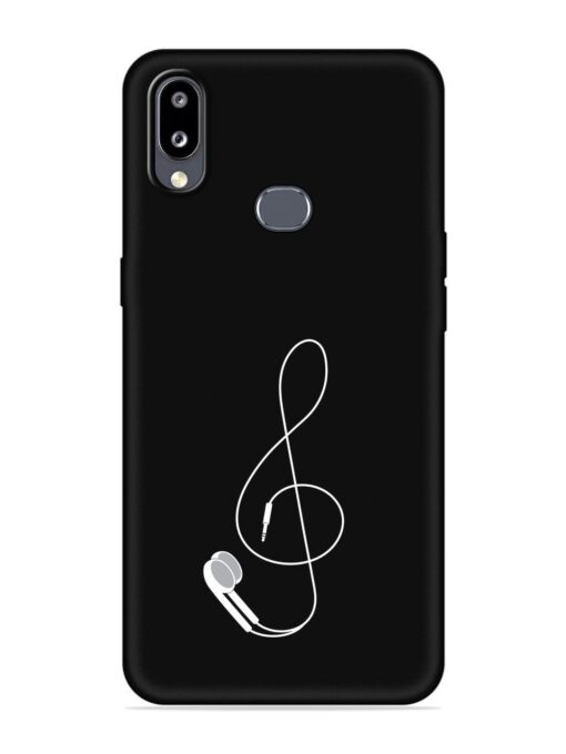 Music Earphone Vector Embossed Soft Silicone Case for Samsung Galaxy M01S Zapvi