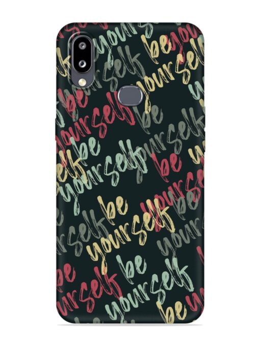 Yourself Seamless Embossed Soft Silicone Case for Samsung Galaxy M01S Zapvi