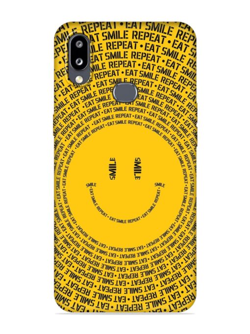 Smiley Embossed Soft Silicone Case for Samsung Galaxy M01S Zapvi