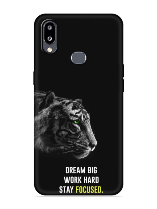 Dream Big Work Hard Embossed Soft Silicone Case for Samsung Galaxy M01S