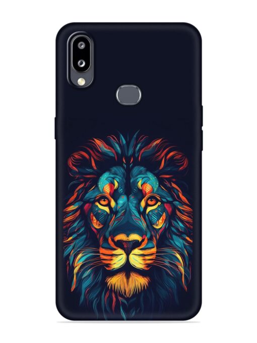 Colorful Lion Embossed Soft Silicone Case for Samsung Galaxy M01S