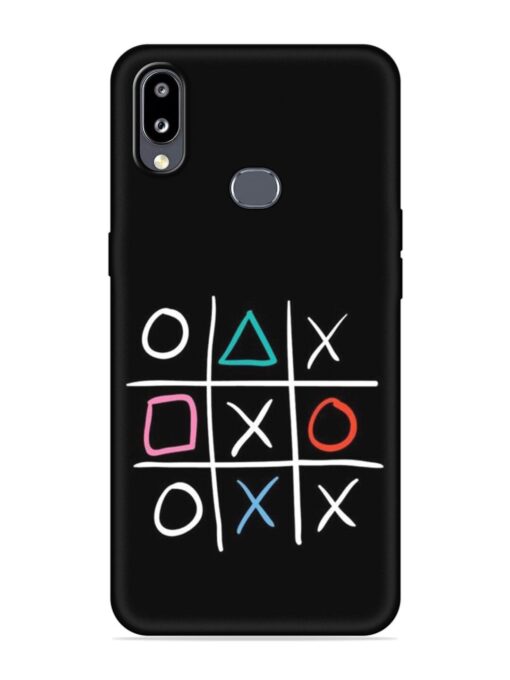 Super Neon Tic-Tac-Toe Embossed Soft Silicone Case for Samsung Galaxy M01S Zapvi