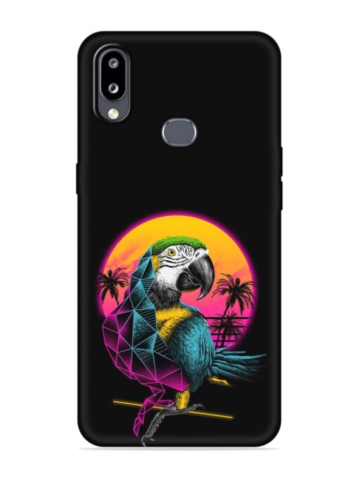 Rad Parrot Embossed Soft Silicone Case for Samsung Galaxy M01S Zapvi