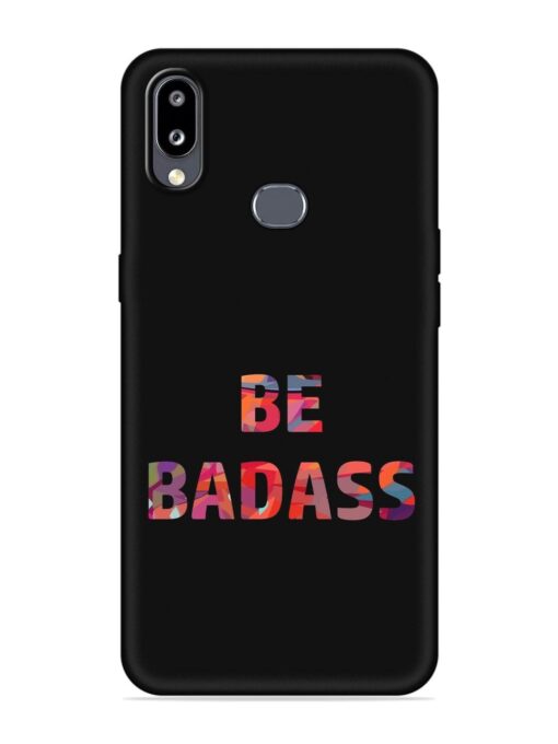 Be Badass Embossed Soft Silicone Case for Samsung Galaxy M01S Zapvi