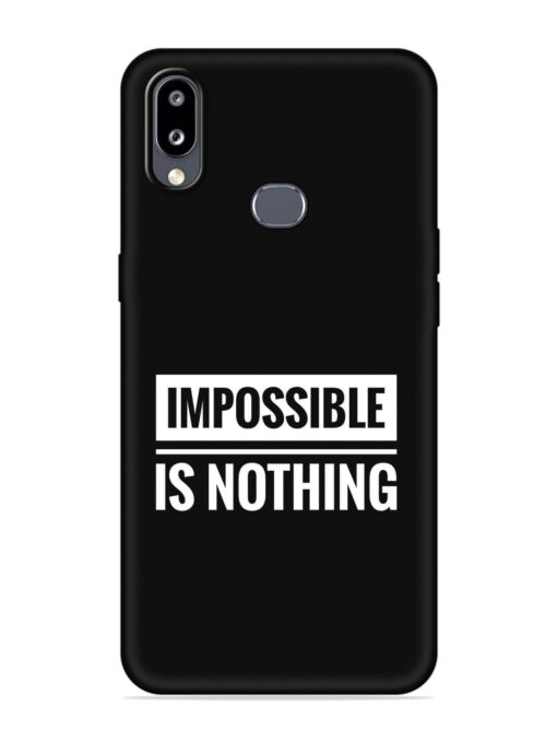 Impossible Is Nothing Embossed Soft Silicone Case for Samsung Galaxy M01S Zapvi