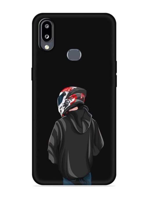 Motorcycle Rider Embossed Soft Silicone Case for Samsung Galaxy M01S