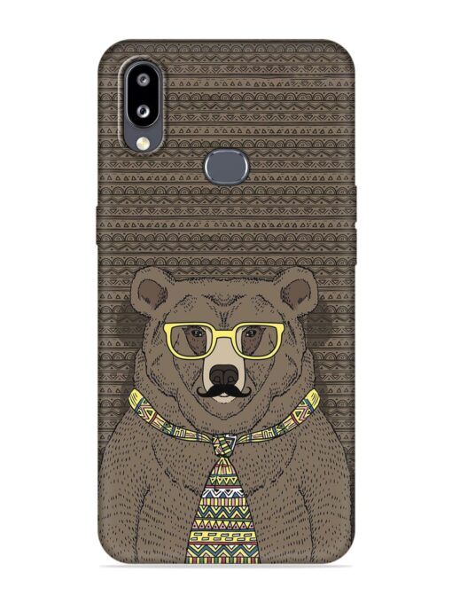 Grizzly Bear Embossed Soft Silicone Case for Samsung Galaxy M01S Zapvi