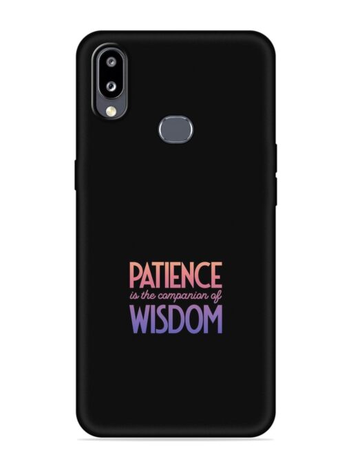 Patience Is The Embossed Soft Silicone Case for Samsung Galaxy M01S Zapvi