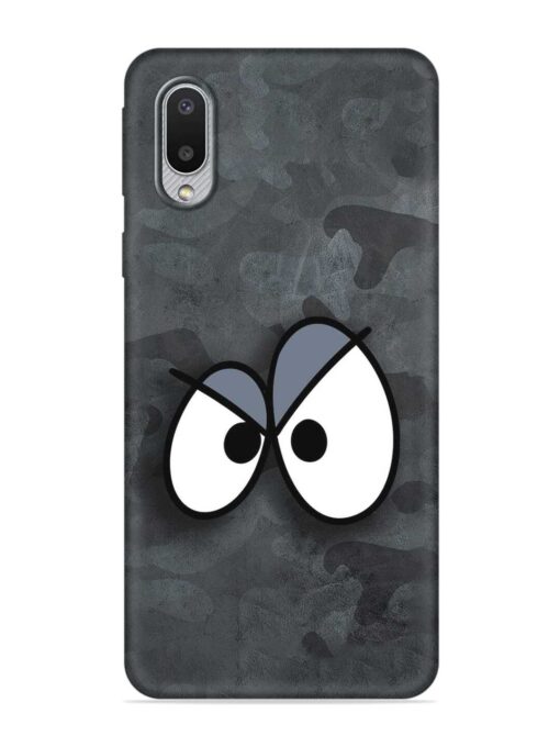 Big Eyes Night Mode Embossed Soft Silicone Case for Samsung Galaxy M02 Zapvi