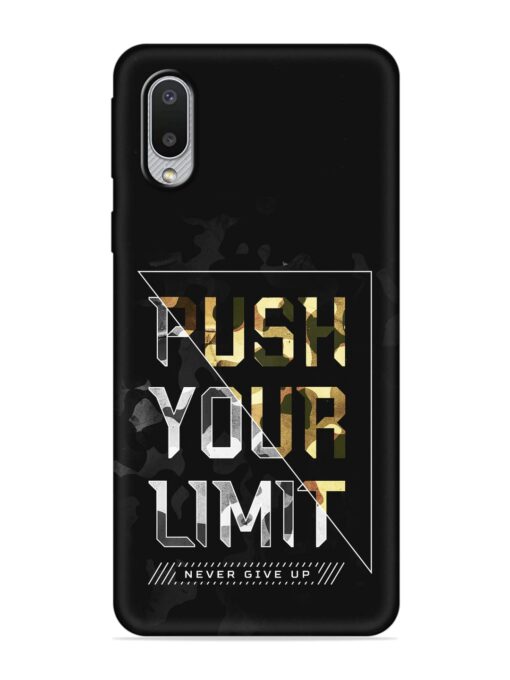 Push Your Limits Embossed Soft Silicone Case for Samsung Galaxy M02 Zapvi