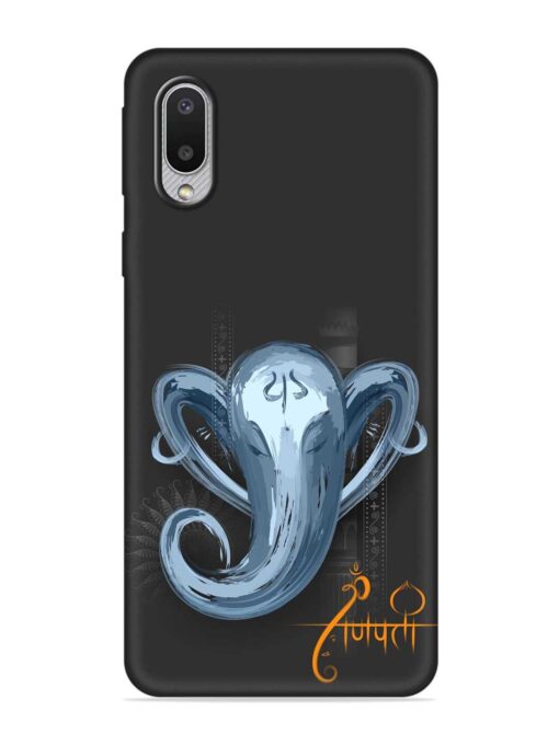 Illustration Lord Ganpati Embossed Soft Silicone Case for Samsung Galaxy M02 Zapvi