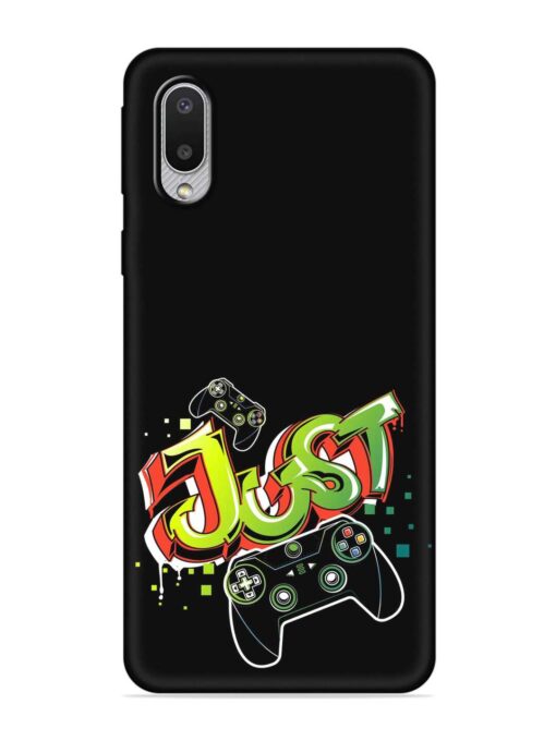 Graffiti Gamepad Illustration Embossed Soft Silicone Case for Samsung Galaxy M02 Zapvi