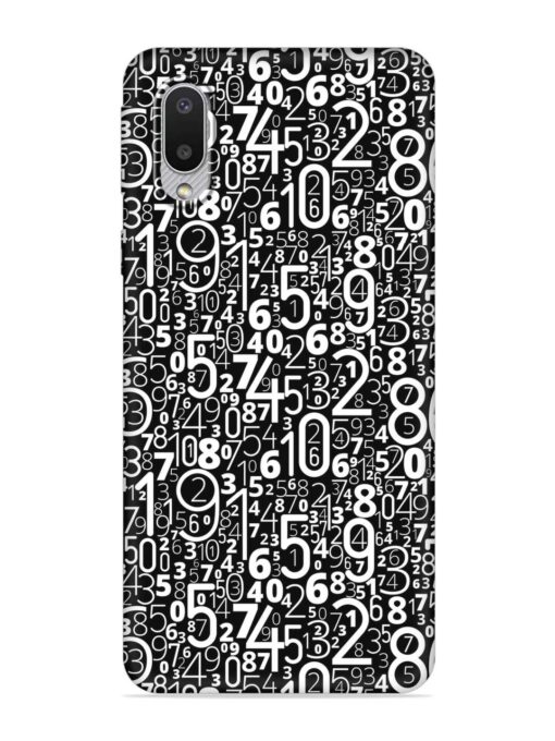 Many Numbers Different Embossed Soft Silicone Case for Samsung Galaxy M02