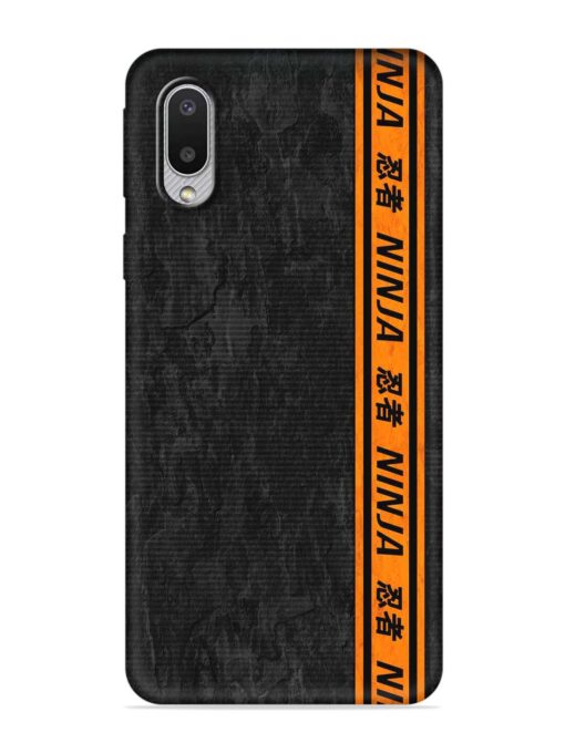 Ninja Srtips Embossed Soft Silicone Case for Samsung Galaxy M02 Zapvi