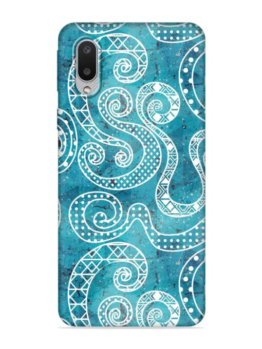 Vintage Curved Seamless Embossed Soft Silicone Case for Samsung Galaxy M02