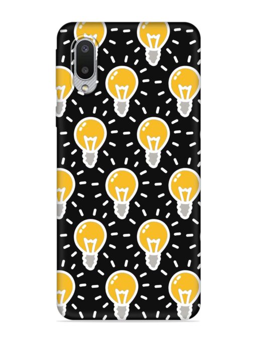 Light Bulb Seamless Embossed Soft Silicone Case for Samsung Galaxy M02