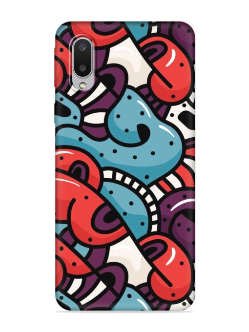 Seamless Backdrop Colorful Embossed Soft Silicone Case for Samsung Galaxy M02 Zapvi