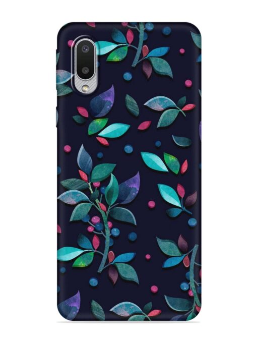 Decorative Watercolor Flower Embossed Soft Silicone Case for Samsung Galaxy M02 Zapvi