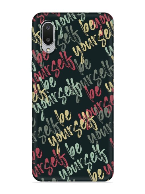 Yourself Seamless Embossed Soft Silicone Case for Samsung Galaxy M02 Zapvi