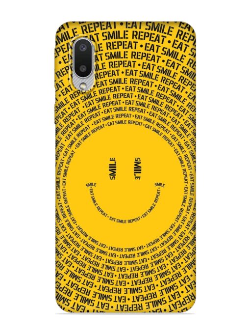 Smiley Embossed Soft Silicone Case for Samsung Galaxy M02 Zapvi