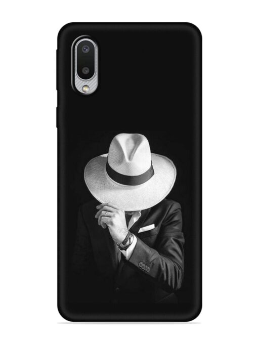 Men Under Hat Embossed Soft Silicone Case for Samsung Galaxy M02