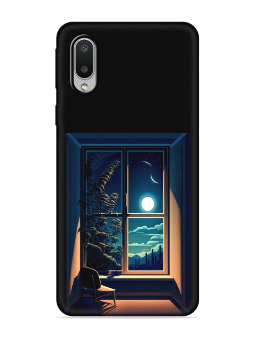 Night View At Window Embossed Soft Silicone Case for Samsung Galaxy M02