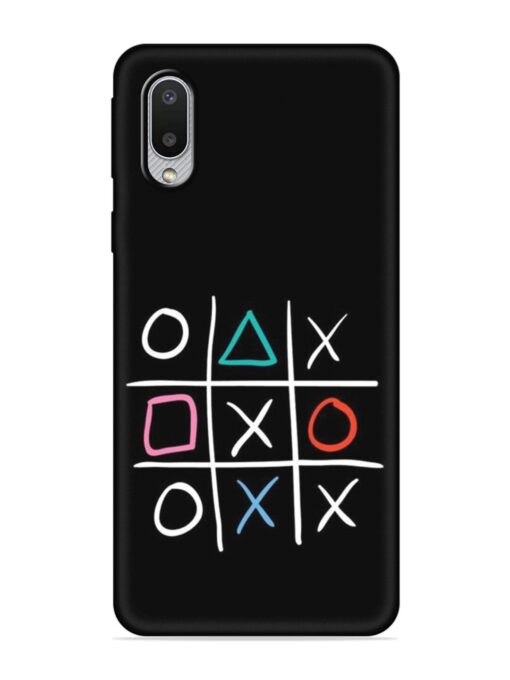 Super Neon Tic-Tac-Toe Embossed Soft Silicone Case for Samsung Galaxy M02 Zapvi