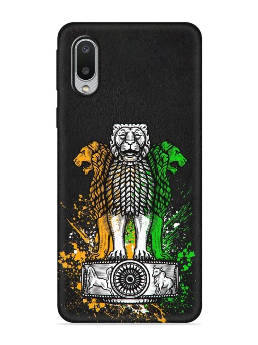 Pillars Of Ashoka Embossed Soft Silicone Case for Samsung Galaxy M02