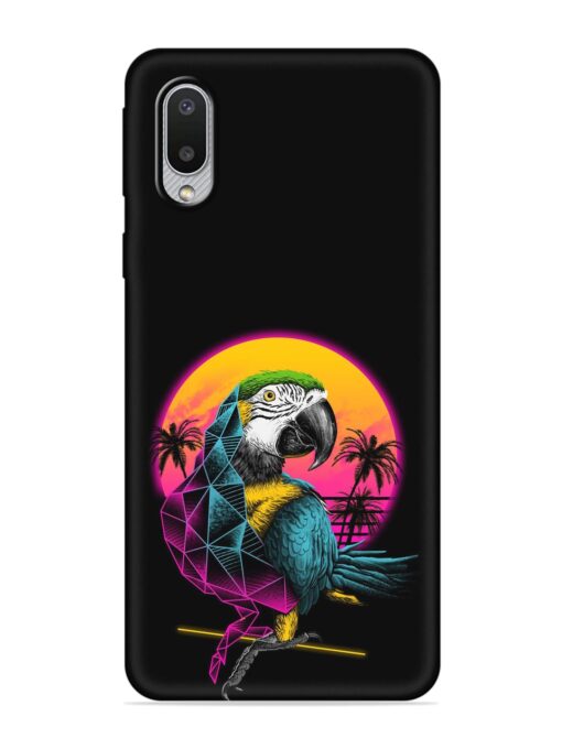 Rad Parrot Embossed Soft Silicone Case for Samsung Galaxy M02