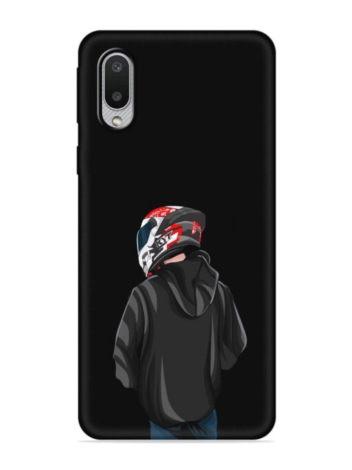 Motorcycle Rider Embossed Soft Silicone Case for Samsung Galaxy M02 Zapvi