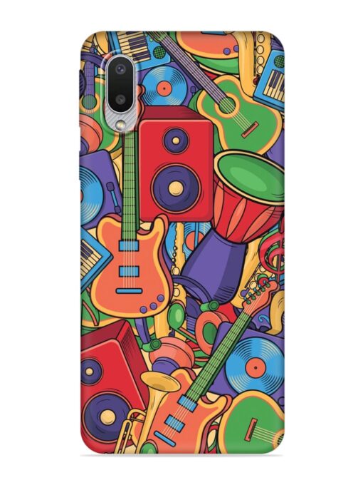 Colorful Music Art Embossed Soft Silicone Case for Samsung Galaxy M02 Zapvi