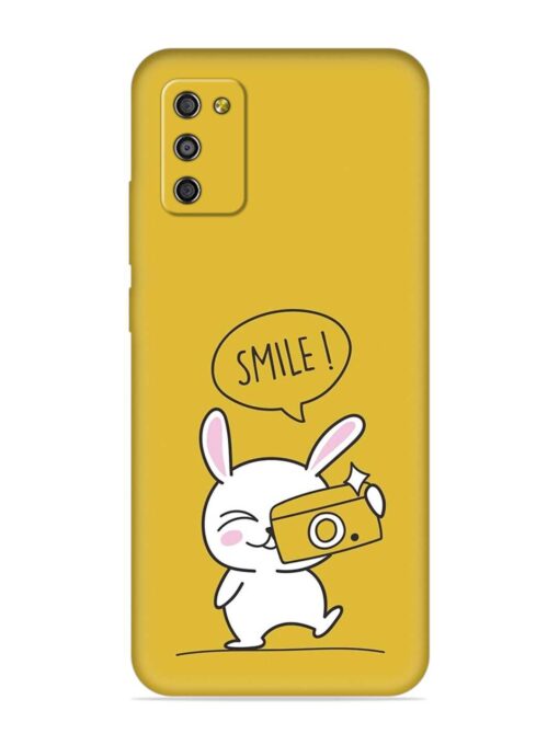 Hey Smile Please Embossed Soft Silicone Case for Samsung Galaxy M02S Zapvi