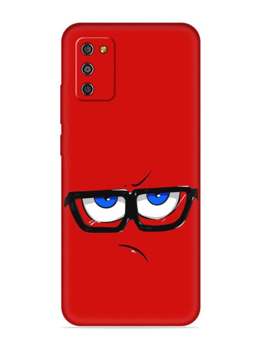 Rad Angry Face Embossed Soft Silicone Case for Samsung Galaxy M02S