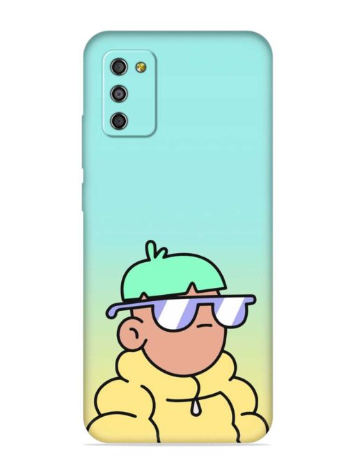 Doodles Cool Character Embossed Soft Silicone Case for Samsung Galaxy M02S Zapvi