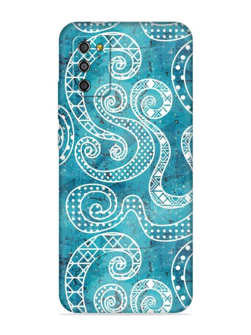 Vintage Curved Seamless Embossed Soft Silicone Case for Samsung Galaxy M02S