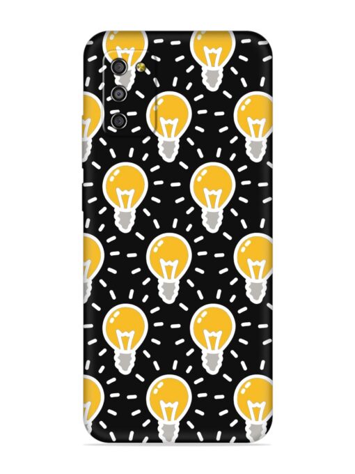 Light Bulb Seamless Embossed Soft Silicone Case for Samsung Galaxy M02S