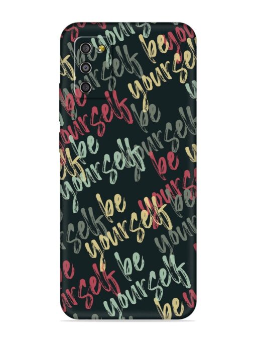 Yourself Seamless Embossed Soft Silicone Case for Samsung Galaxy M02S Zapvi