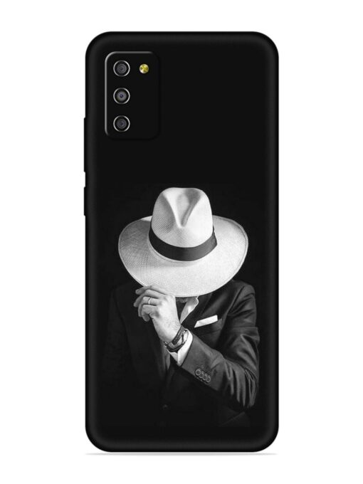 Men Under Hat Embossed Soft Silicone Case for Samsung Galaxy M02S