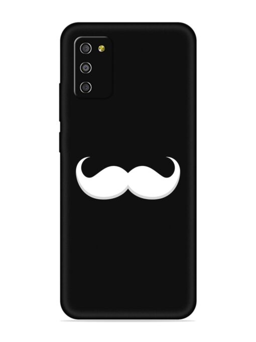 Mustache Vector Embossed Soft Silicone Case for Samsung Galaxy M02S Zapvi