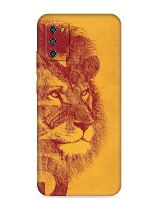 Gold Lion Crown Art Embossed Soft Silicone Case for Samsung Galaxy M02S Zapvi