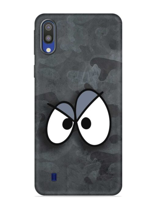 Big Eyes Night Mode Embossed Soft Silicone Case for Samsung Galaxy M10 Zapvi