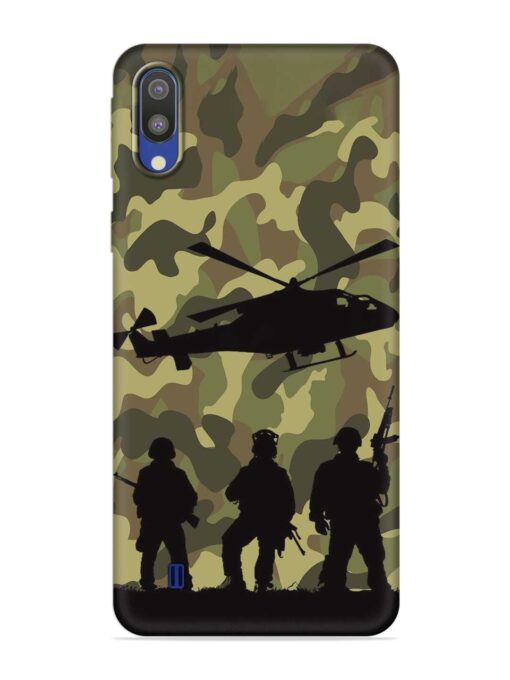 Army Heros Embossed Soft Silicone Case for Samsung Galaxy M10 Zapvi