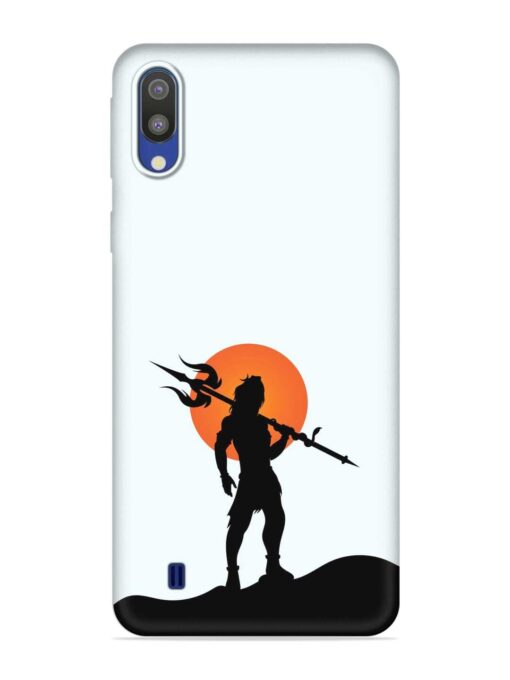 Lord Mahadev Trendy Embossed Soft Silicone Case for Samsung Galaxy M10 Zapvi