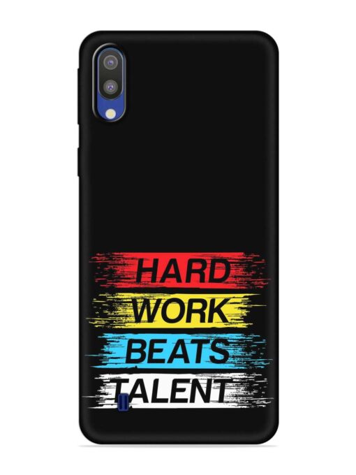 Hard Work Beats Embossed Soft Silicone Case for Samsung Galaxy M10