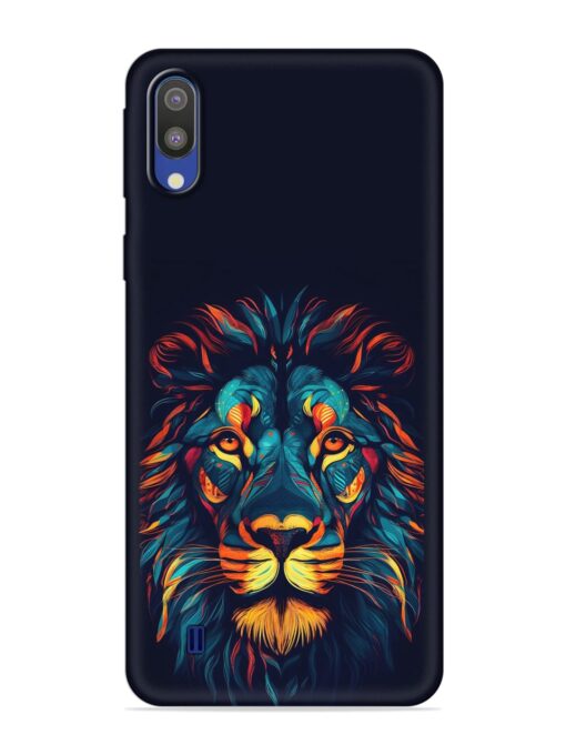 Colorful Lion Embossed Soft Silicone Case for Samsung Galaxy M10